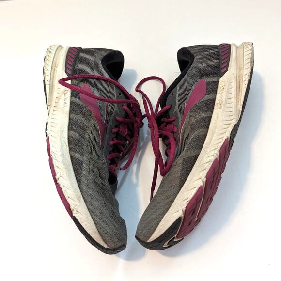 Brooks Ravenna 10 Running Sneakers Shoes Size 6.5 Grey Pink - Picture 3 of 10